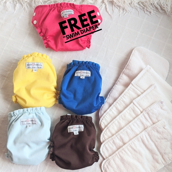 Applecheeks Other - Newborn/Small Applecheeks Diapers + Inserts